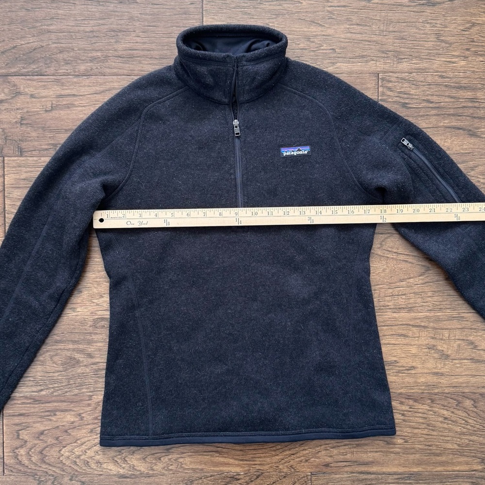 Patagonia Women’s Better Sweater Quarter 1/4 Zip Fleece Black Size Small - Picture 4 of 11